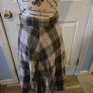 Plaid A-Line Skirt